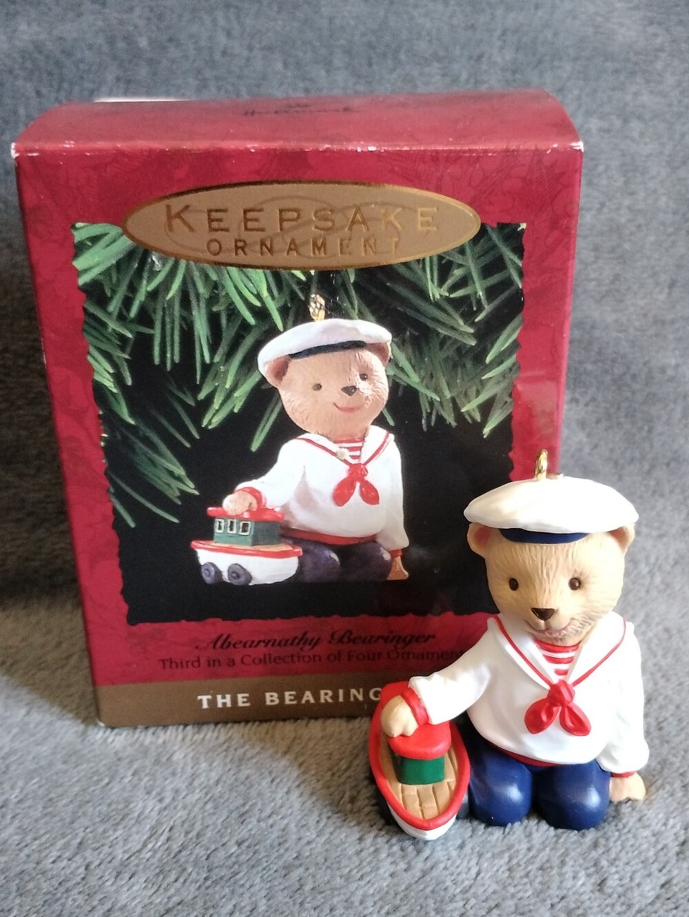 1993 Hallmark Bearington Bear Sailor Boy Ornament 90s Christmas Holiday Tree